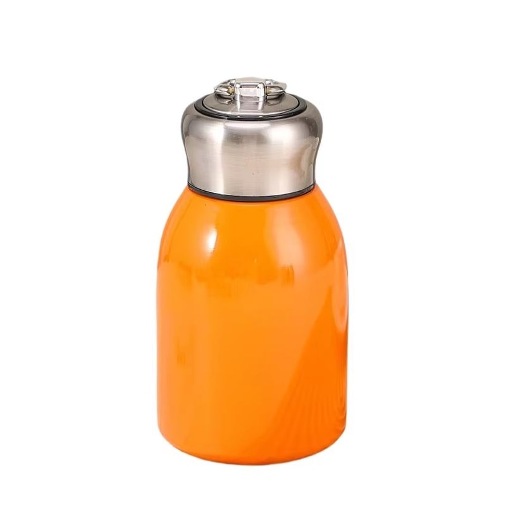 HighValue Mini Chubby Big Belly 304 Stainless Steel Vacuum Thermos Cup With Carrying Ring 300ml 101 8