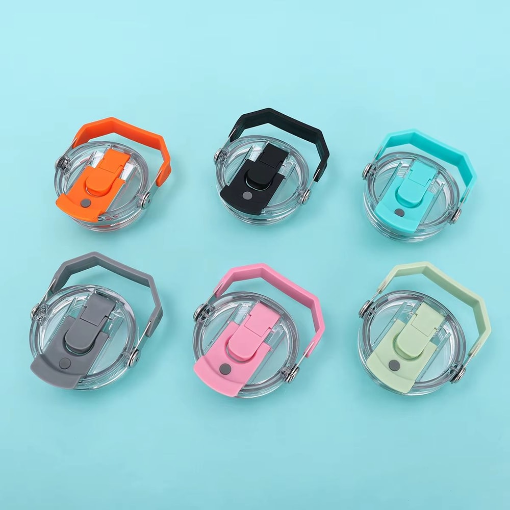 30 Oz Double Drinking Cap LeakProof Portable Car Cup With Handle Transparent Insulated Lid 1