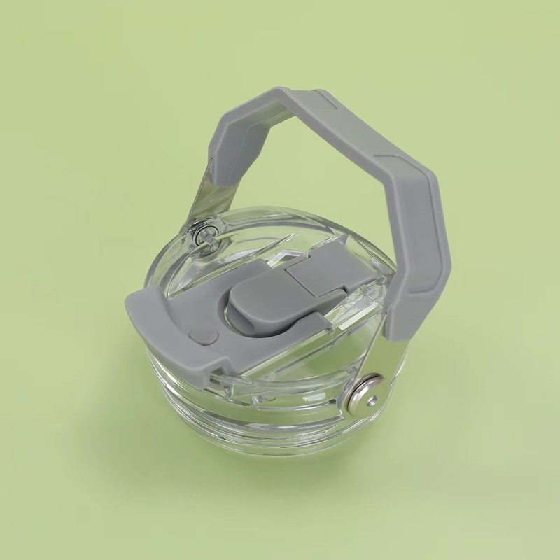 Car Cup With Double Drinking Cap LeakProof Portable Water Bottle With Handle And Transparent Straw 9