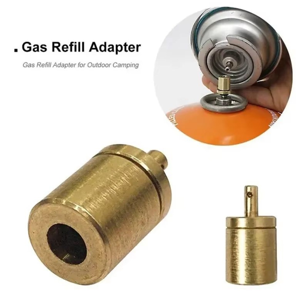 Portable Gas Refill Adapter For Outdoor Camping Stove Cylinder Butane Canister Accessory 0