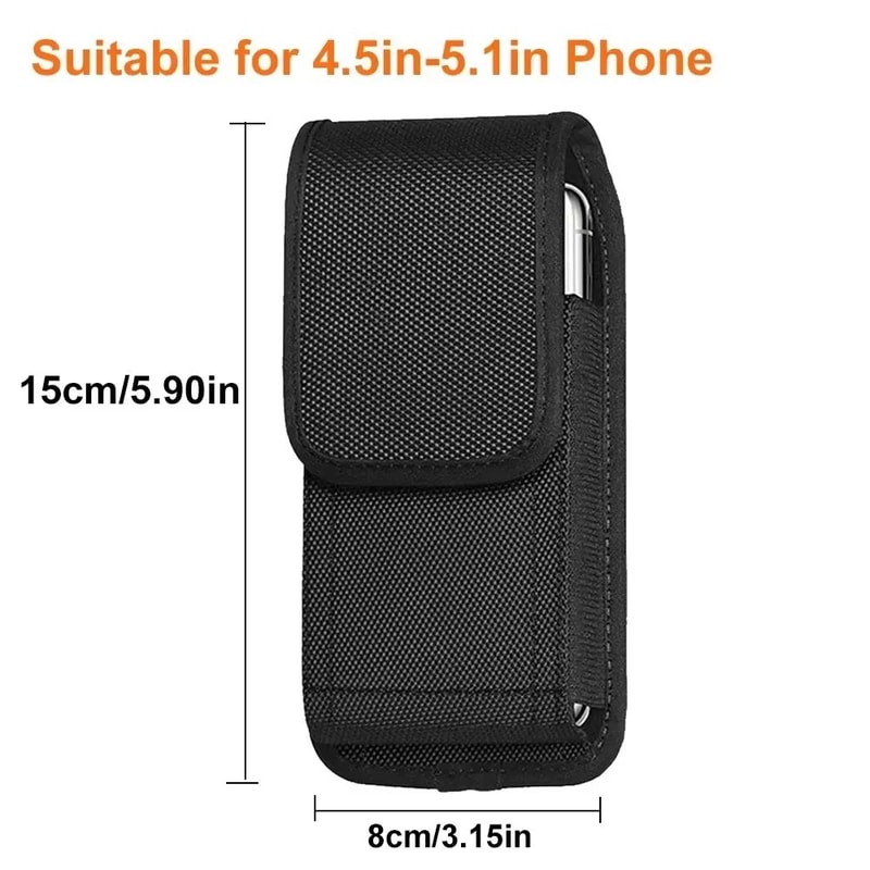 Tactical Cell Phone Pouch Holster With Free DRing Buckle Portable Nylon Wallet Card Carrying Case 9