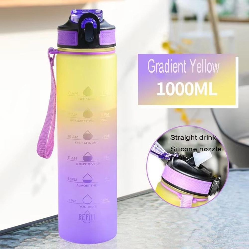 Summer High Value Gradual Change Sports Outdoor Water Cup With Portable Rope 3