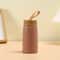 Mini Thermos Cup With Creative Wood Grain Cover Portable Vacuum Stainless Steel Water Cup 280 Ml 9 5