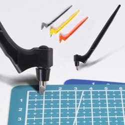 360 degree rotating gyroscope cutting tool set with carbon steel blades and cutting pen