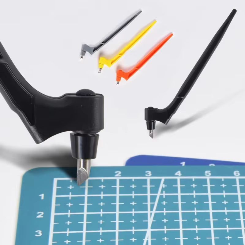 360 Degree Rotating Gyroscope Cutting Tool Set With Carbon Steel Blades And Cutting Pen 0