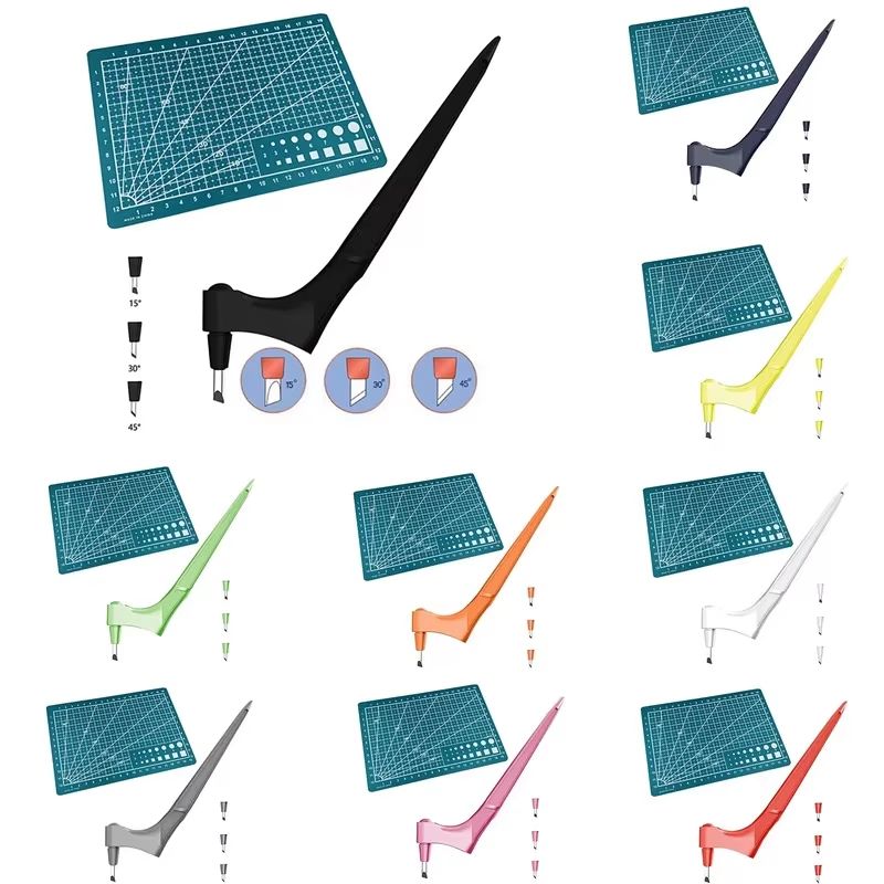 360 Degree Rotating Gyroscope Cutting Tool Set With Carbon Steel Blades And Cutting Pen 2