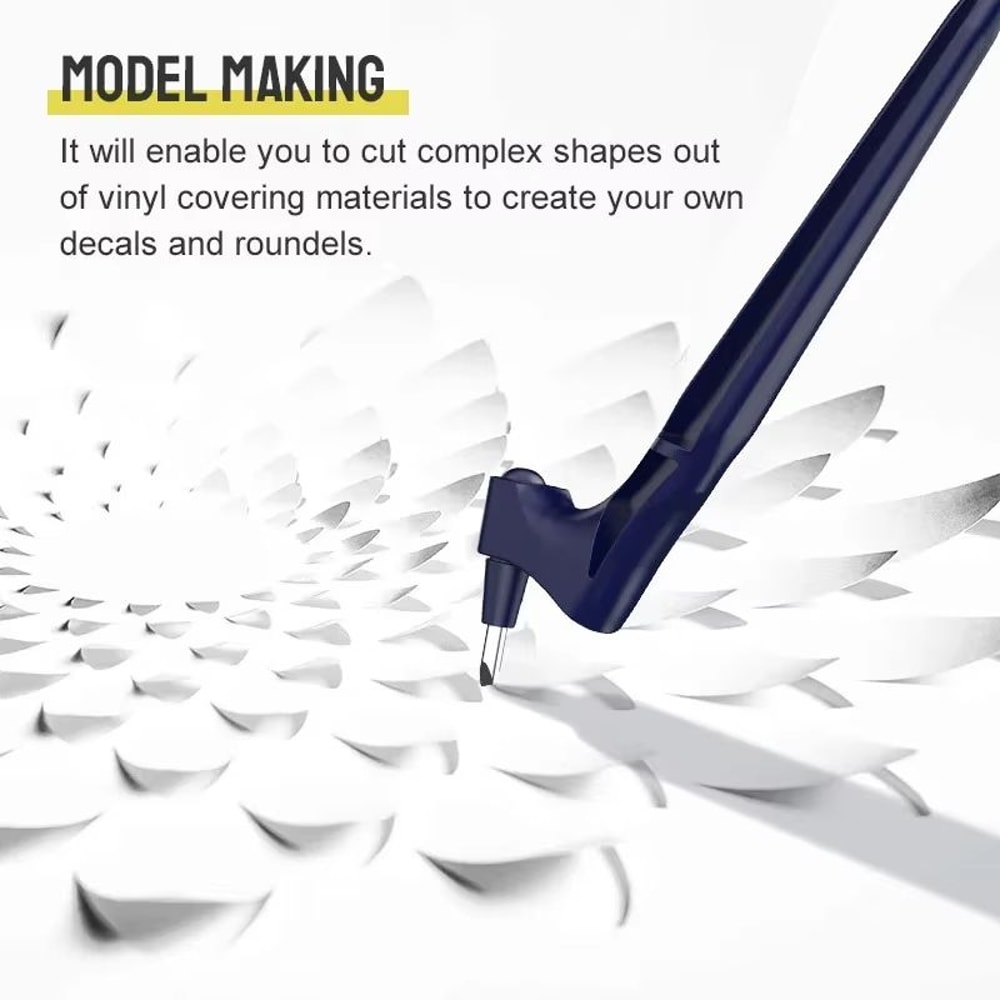 360 Degree Rotating Gyroscope Cutting Tool Set With Carbon Steel Blades And Cutting Pen 4