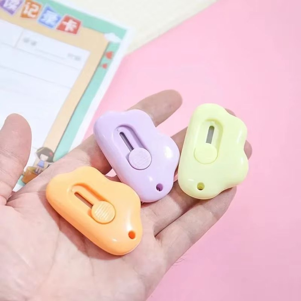 Mini Pocket Cloud Art Utility Knife With Refillable Blade Craft Paper Cutter 2