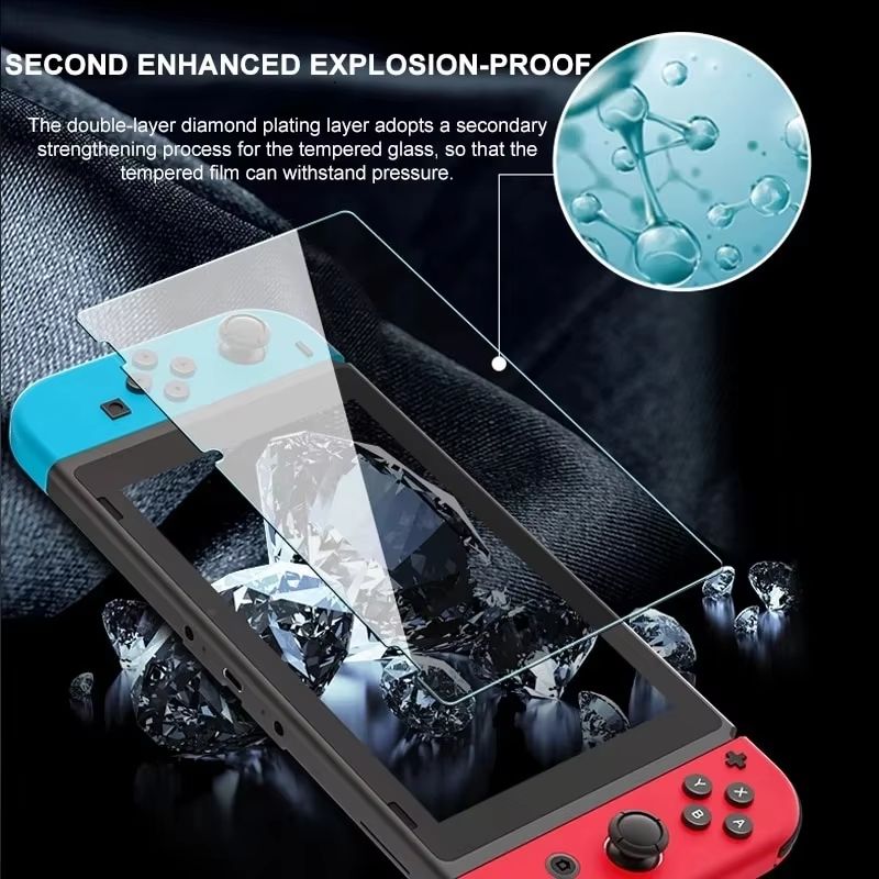 Tempered Glass Screen Protector For Nintendo Switch NS OLED And Switch Lite 3