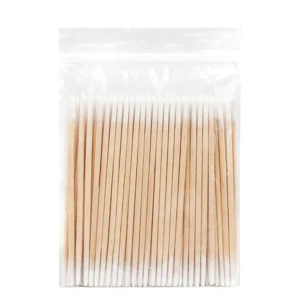 Disposable UltraSmall Cotton Swab Brush LintFree Micro Wood Makeup Brushes And Eyelash Extension Gl 6