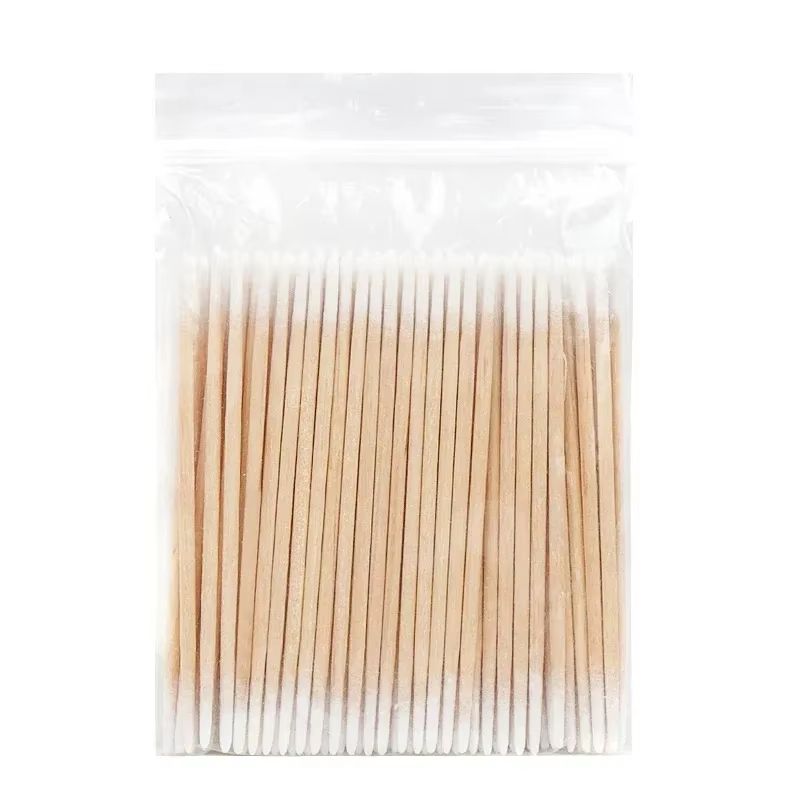 Disposable UltraSmall Cotton Swab Brush LintFree Micro Wood Makeup Brushes And Eyelash Extension Gl 6