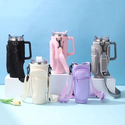 40oz carcup sleeves with slanted shoulder straps – premium ice cup sleeves, large-capacity handle, available in multiple