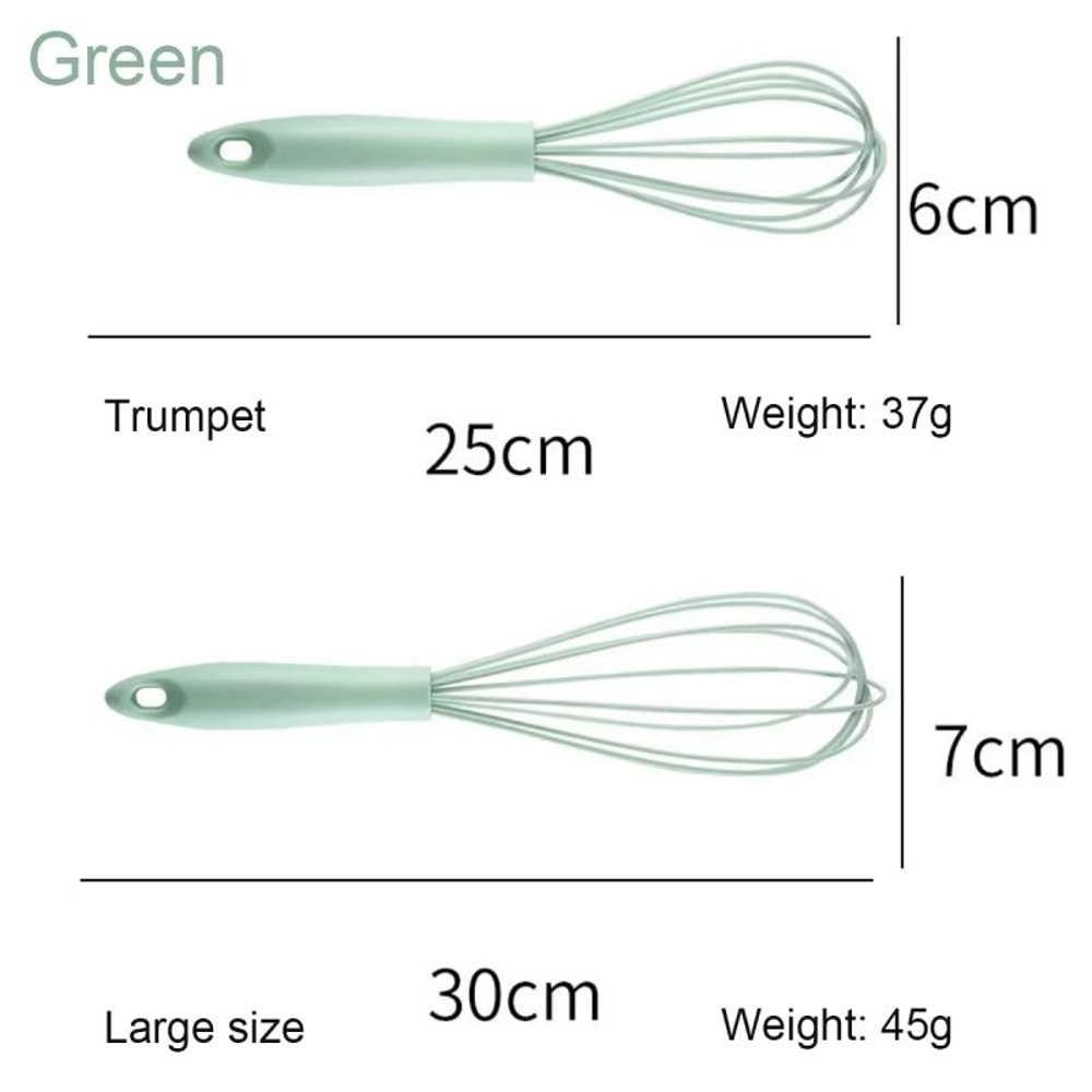 Manual Egg Beater Handheld Silicone With HighQuality Stainless Steel Wire HighTemperature Resistan 4