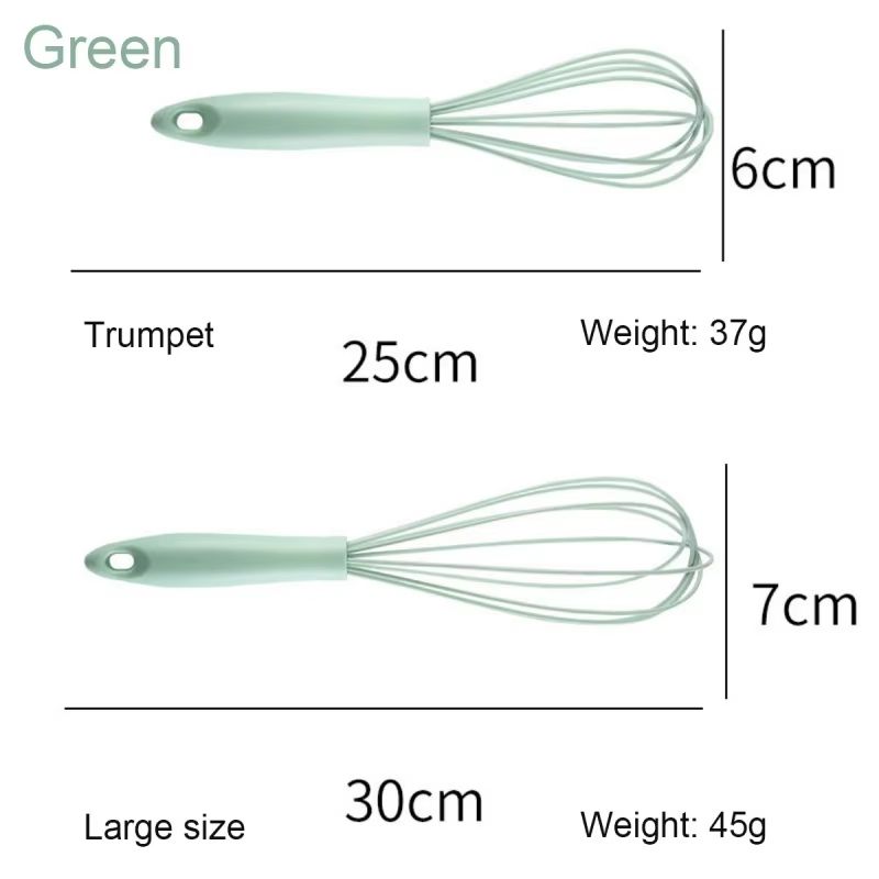 Manual Egg Beater Handheld Silicone With HighQuality Stainless Steel Wire HighTemperature Resistan 4