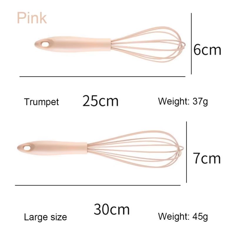 Manual Egg Beater Handheld Silicone With HighQuality Stainless Steel Wire HighTemperature Resistan 5