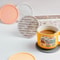 Round Silicone Coaster Striped WaterDraining AntiSlip HeatResistant Beverage Coaster 2