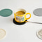 Round Silicone Coaster Striped WaterDraining AntiSlip HeatResistant Beverage Coaster 3