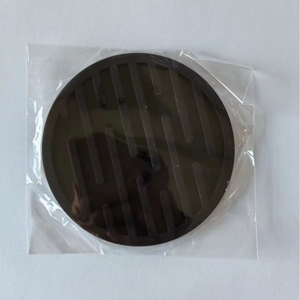 Round Silicone Coaster Striped WaterDraining AntiSlip HeatResistant Beverage Coaster 10
