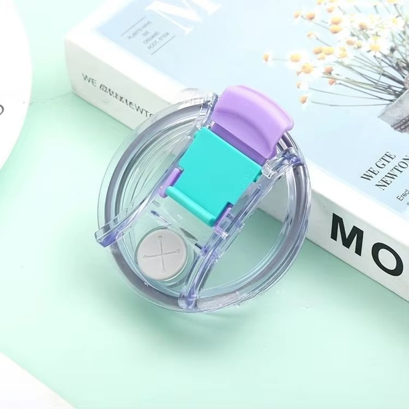 Star Simple HighValue Transparent Cup Lid Thermal Insulation Strong Thread Lock LeakProof Car Cup 5