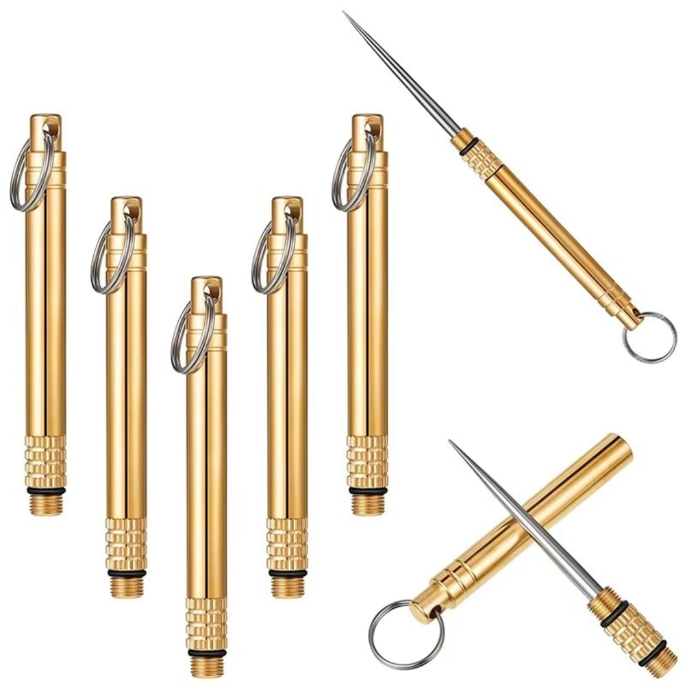 Creative Stainless Steel Toothpicks Portable Fruit Picks Essential Outdoor Tools For Camping Prote 0