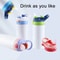 Outdoor Simple Solid Color Stainless Steel Vacuum Thermos Cup With Straw Handle Childrens Portable 0