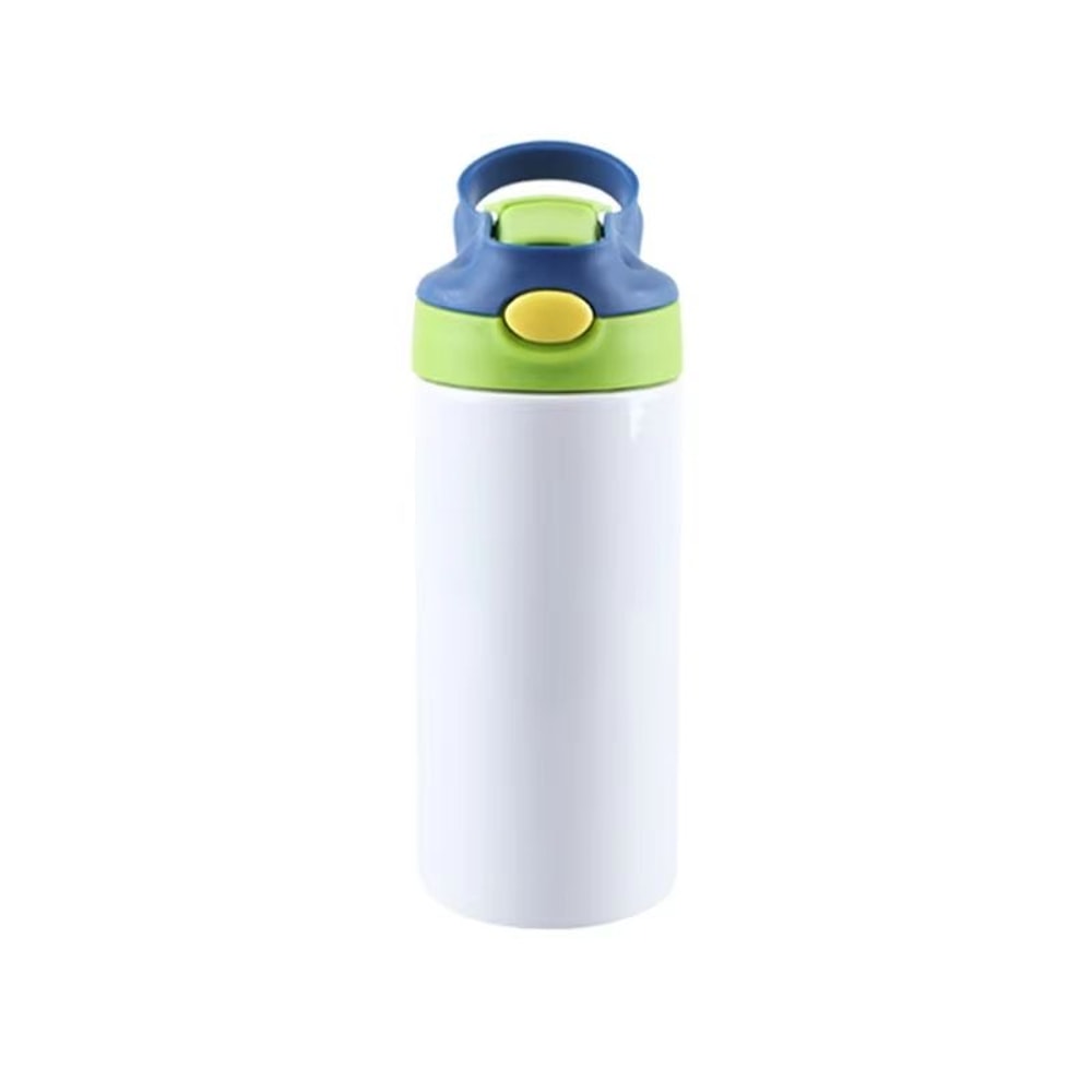 Outdoor Simple Solid Color Stainless Steel Vacuum Thermos Cup With Straw Handle Childrens Portable 8