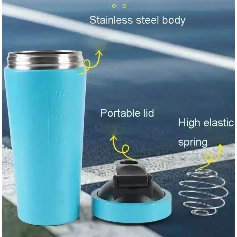 MultiColor Stainless Steel Sports Shaking Cup SingleLayer Leakproof Design Ideal For Fitness And S 3