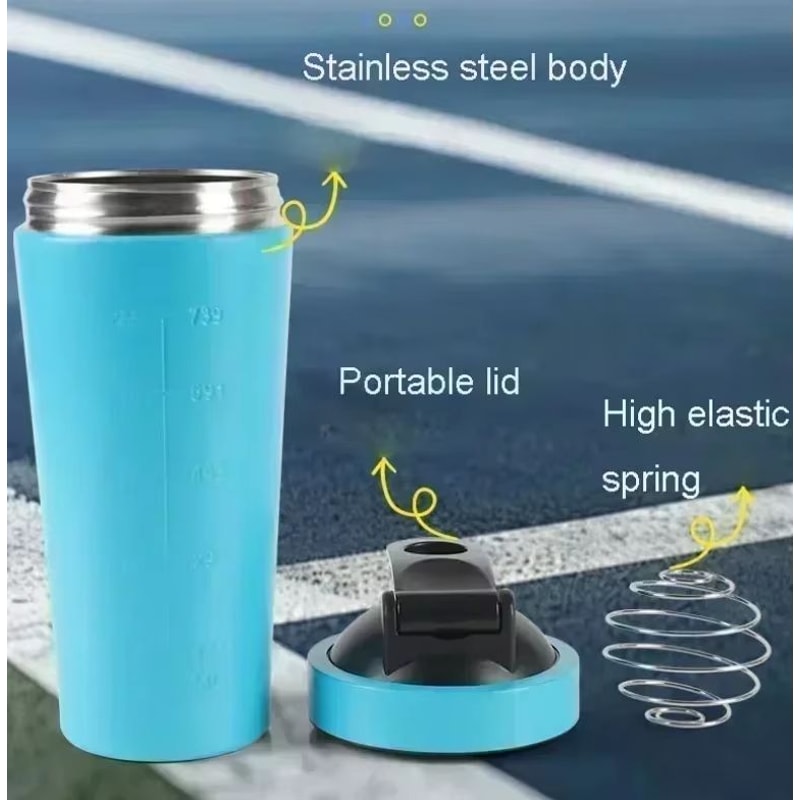 MultiColor Stainless Steel Sports Shaking Cup SingleLayer Leakproof Design Ideal For Fitness And S 3