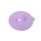 Simple Solid Color Silicone Rubber Water Cup Lid Concave Embossed Letter Design Round DustProof Mu 14