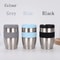 New DoubleLayer Vacuum Stainless Steel Thermos Cup Direct Drinking Coffee Cup With Lid AntiScaldin 2