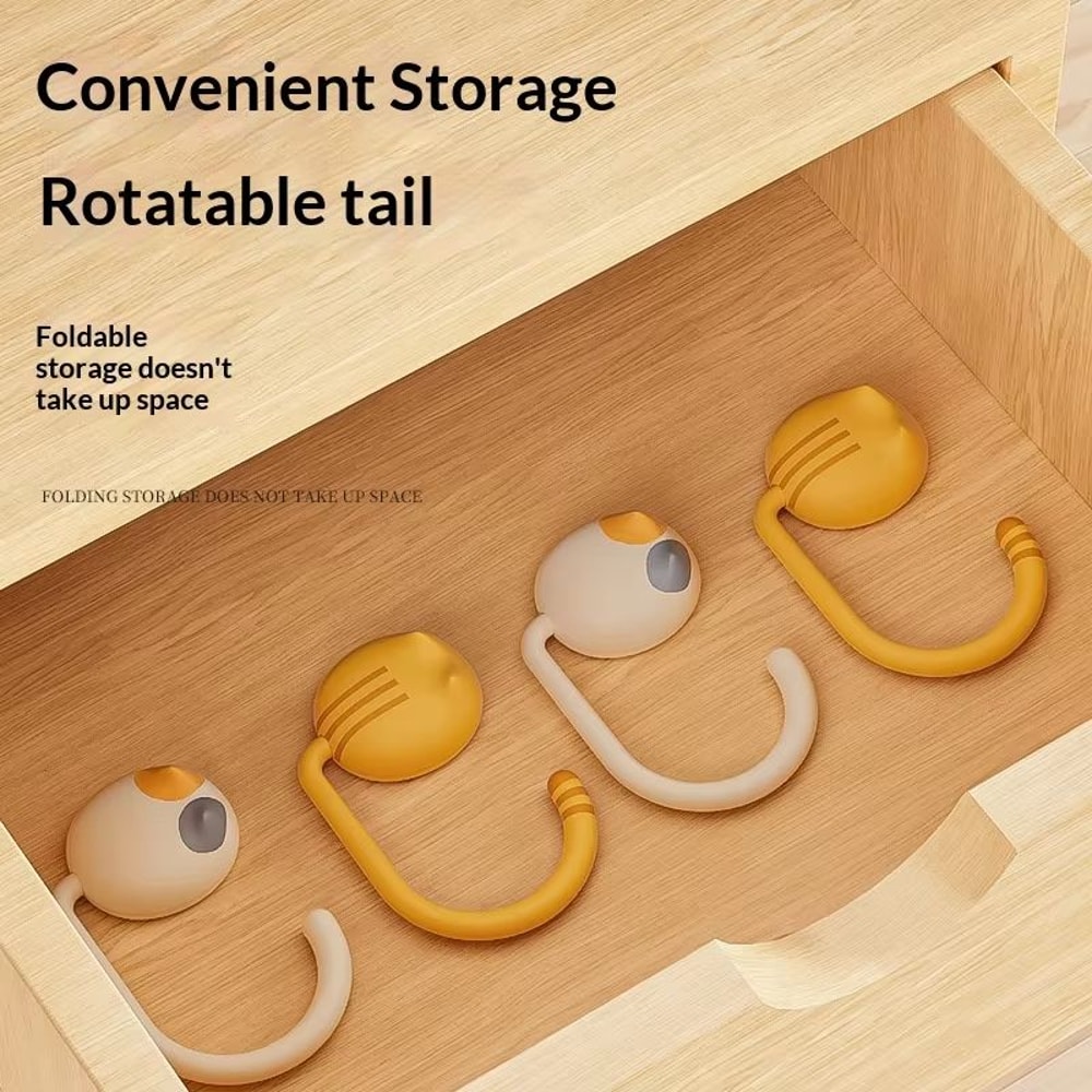 NoDrilling Student Desk Side Hook Detachable Bag Hanger For Study Tables 3