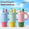 New Intelligent Checkered Stainless Steel Coffee Cup Portable Insulated Straw Cup With HighAppeara 1