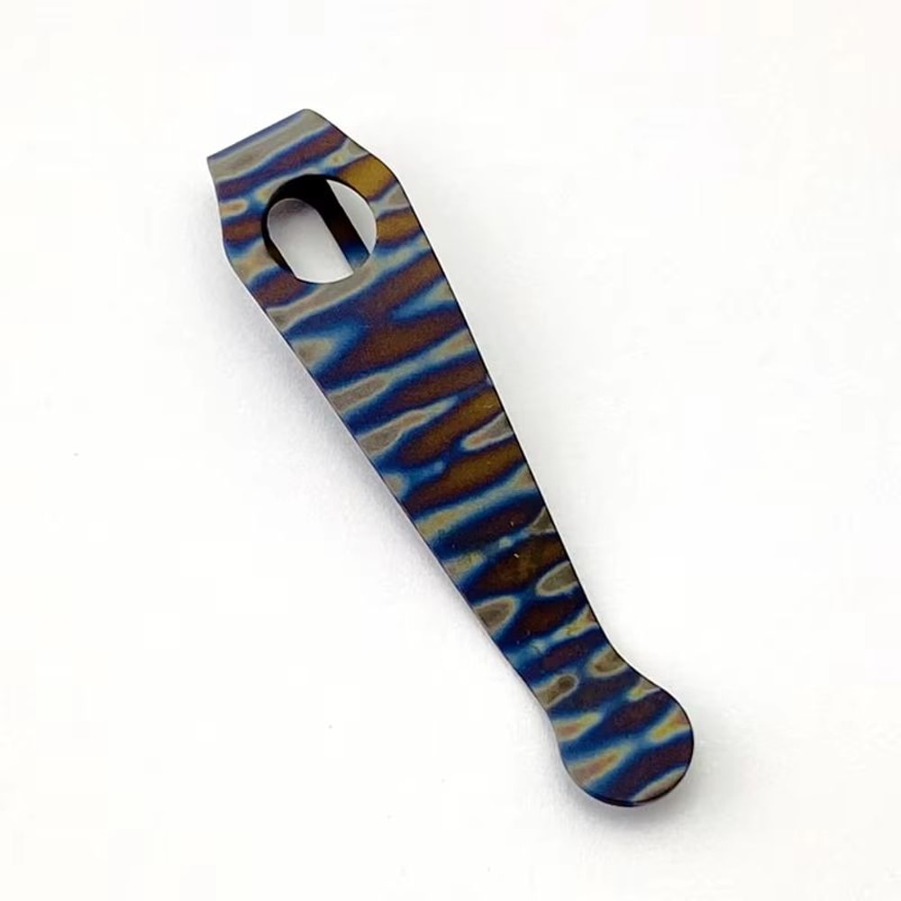 Titanium Pocket Knife Clip Lightweight Waist Clip Replacement For Para 3 Folding Knife 9