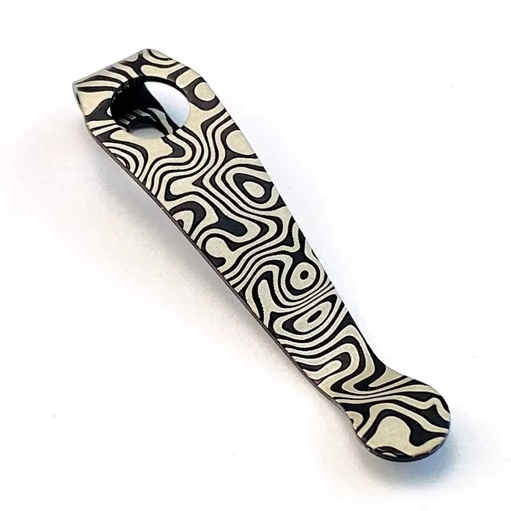 Titanium Pocket Knife Clip Lightweight Waist Clip Replacement For Para 3 Folding Knife 11