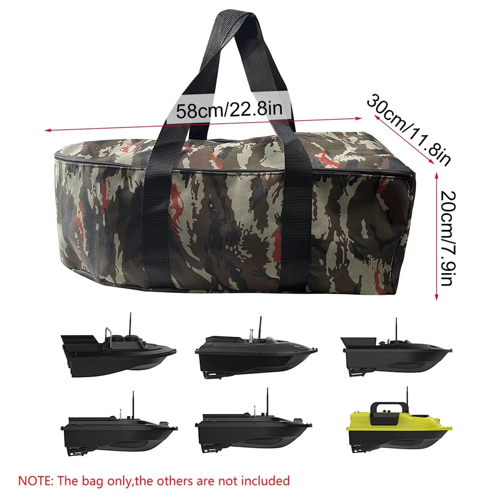 WaterRepellent Bait Boat Carry Bag Fishing Boat Storage Feeder Bag 5