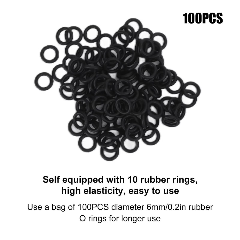 Aluminium Alloy Soft Baits Tool Wacky Worm Rig Tool With 100 ORings Fishing Accessories Kit 3