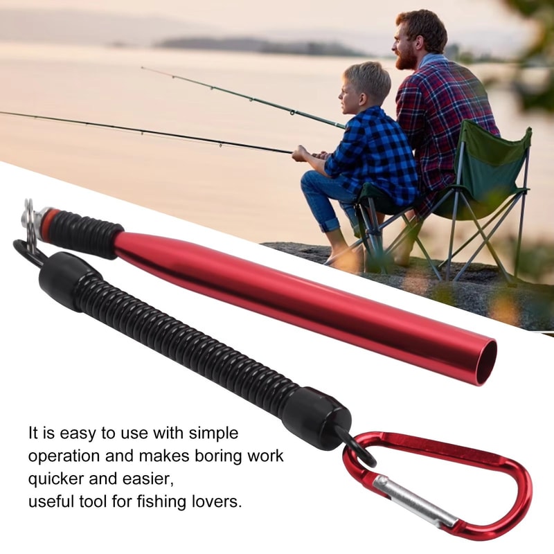 Aluminium Alloy Soft Baits Tool Wacky Worm Rig Tool With 100 ORings Fishing Accessories Kit 5
