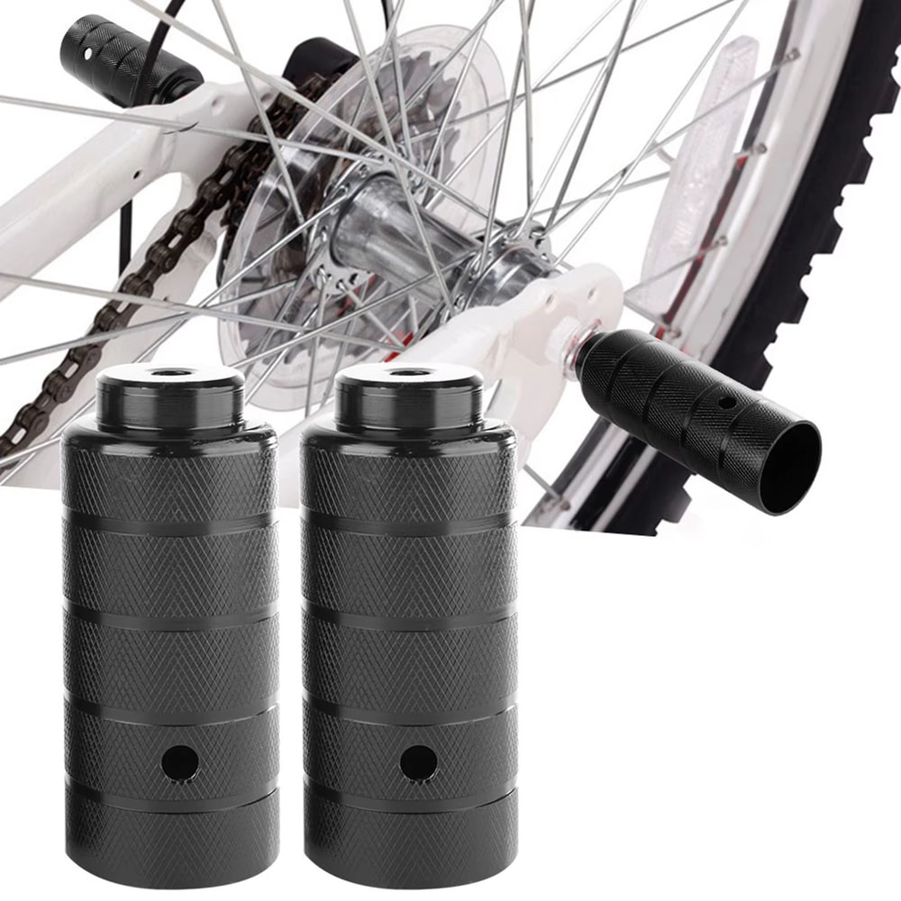 Bicycle Foot Stand Pegs Steel BMX Axle Pegs 1 Pair Bike Accessory 2