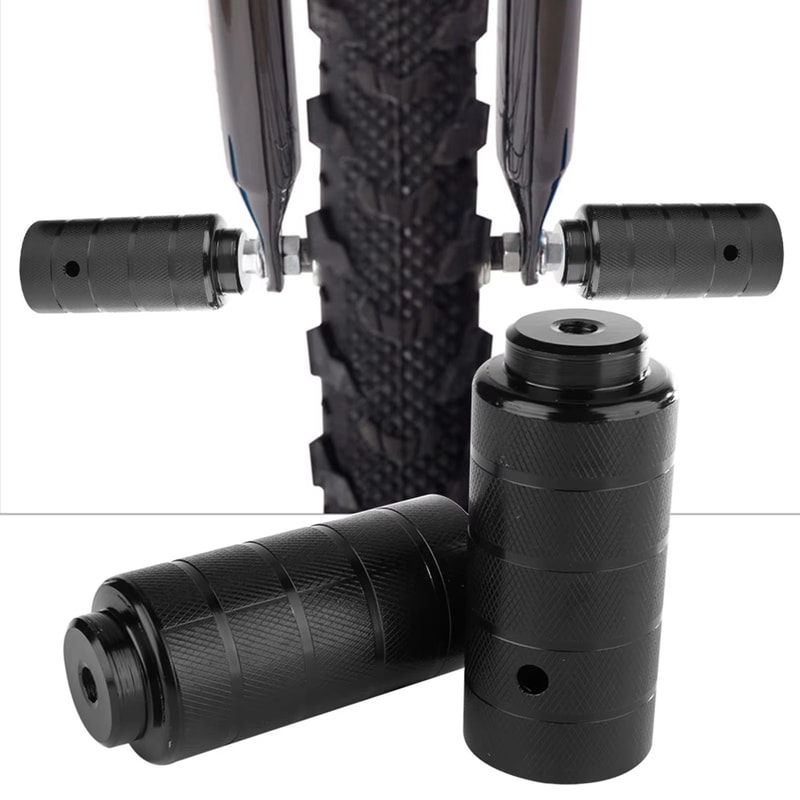 Bicycle Foot Stand Pegs Steel BMX Axle Pegs 1 Pair Bike Accessory 4