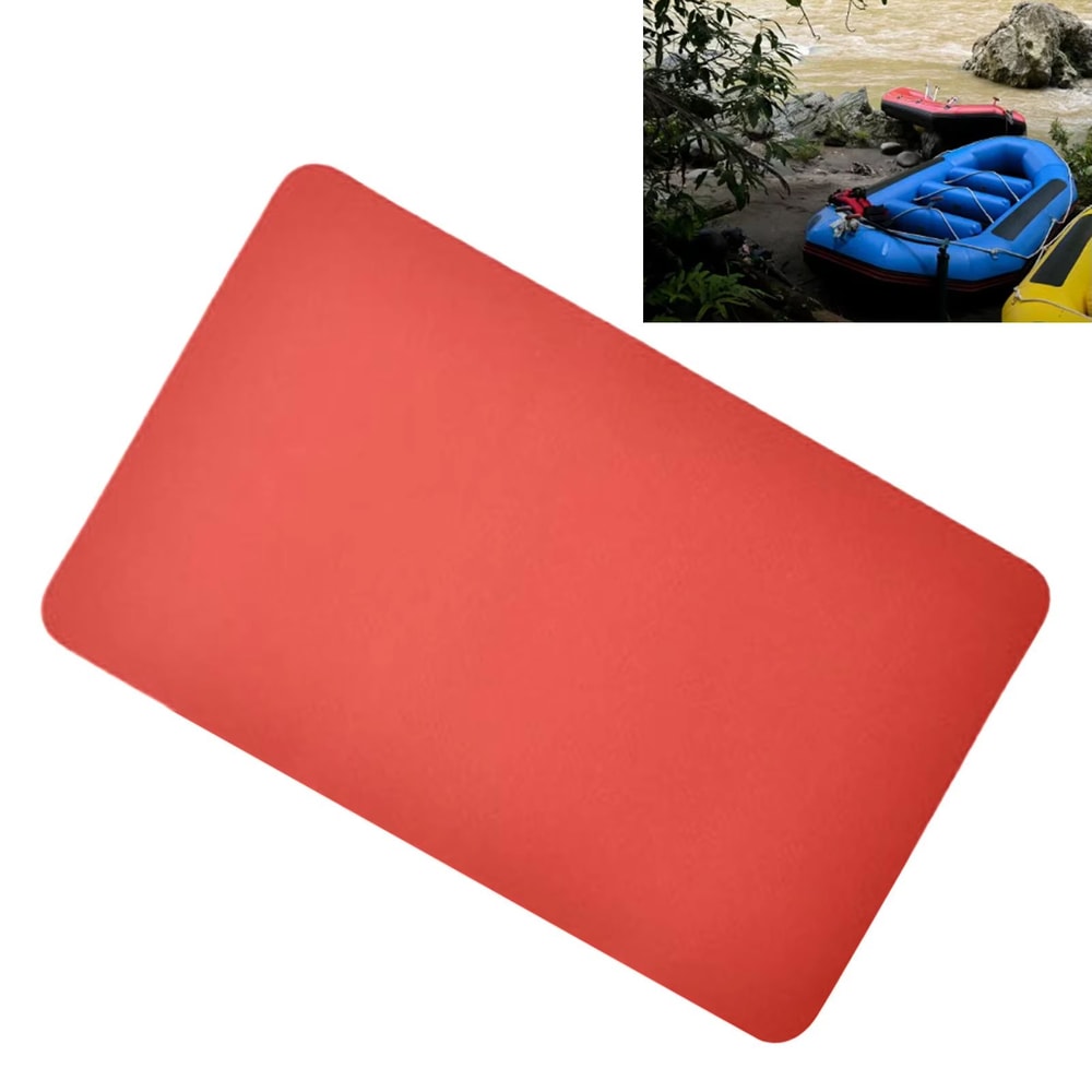 Inflatable Boat Repair Patch Kit 2PCS PVC Square Rubber Repair Patches For Kayaks Canoes 3