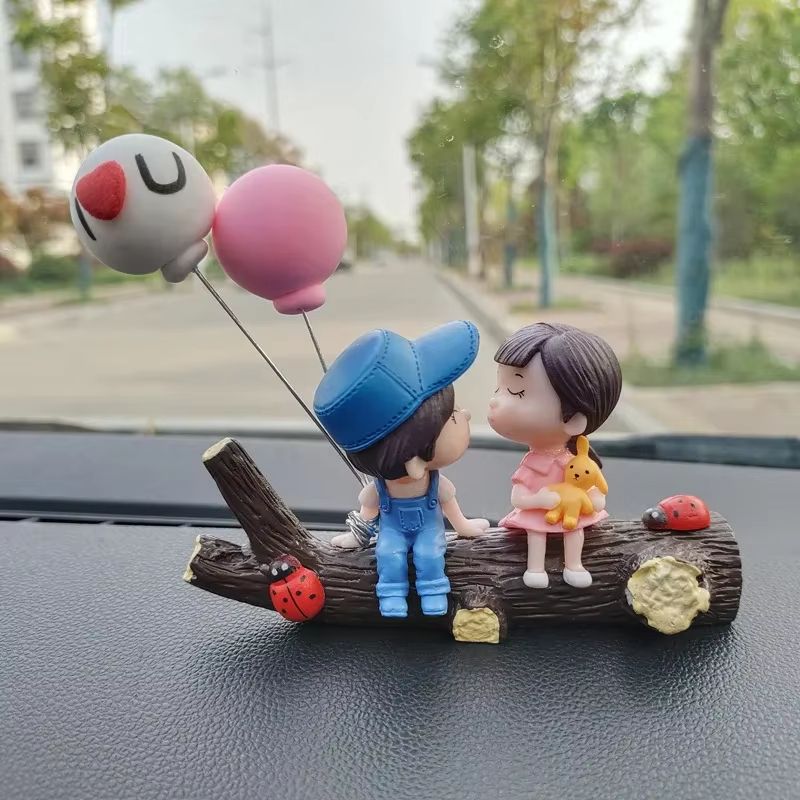 Car Interior Cute Cartoon Balloon Ornament Dashboard Decoration For Couples 12 Pcs 13