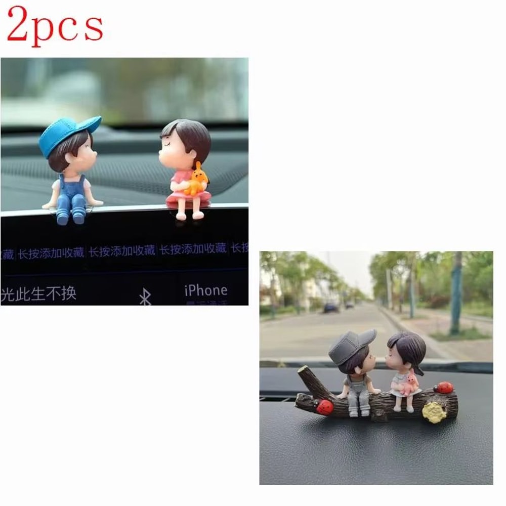 Car Interior Cute Cartoon Balloon Ornament Dashboard Decoration For Couples 12 Pcs 18