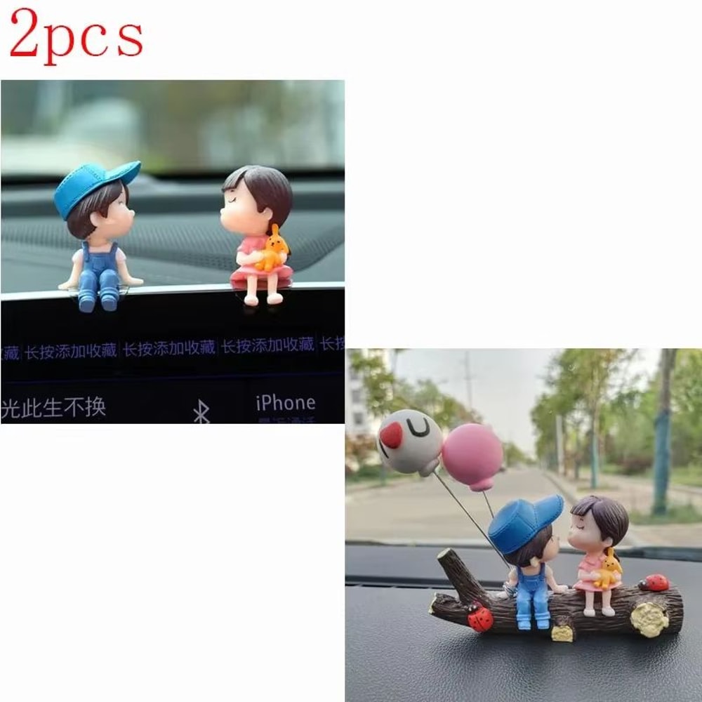 Car Interior Cute Cartoon Balloon Ornament Dashboard Decoration For Couples 12 Pcs 20