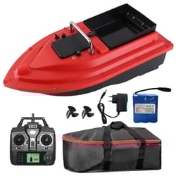 rc gps fishing bait boat – remote controlled surf and lake fishing boat with large bait container, 437-546yd control ran
