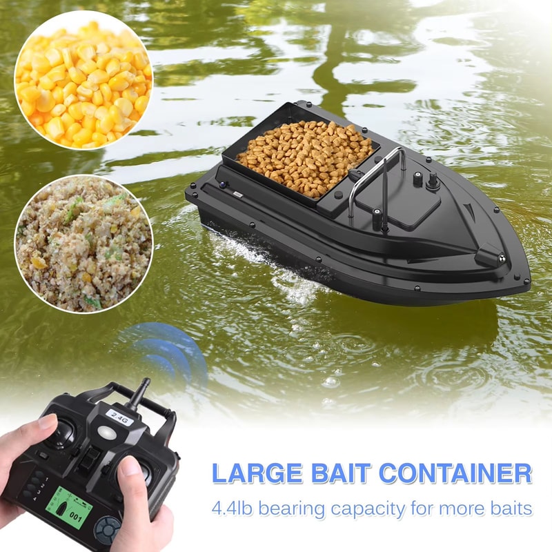 RC GPS Fishing Bait Boat Remote Controlled Surf And Lake Fishing Boat With Large Bait Container 43 1