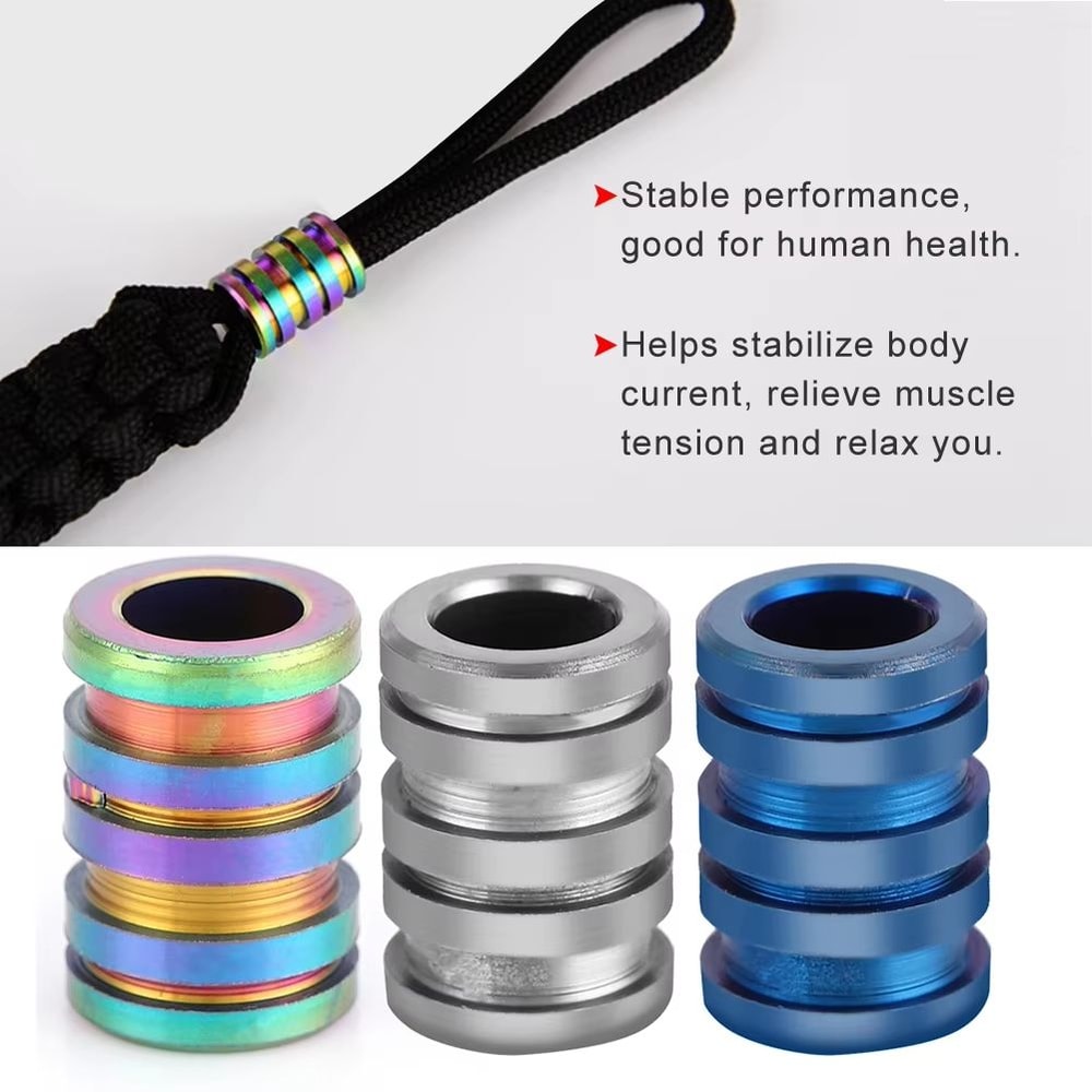 TC4 Alloy Knife Beads Pendant Large Outdoor Paracord And Lanyard Knife Charm 2