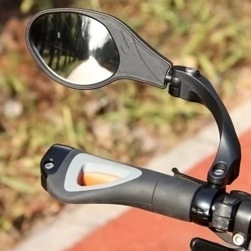 Bicycle Handlebar Rearview Mirror 360 Rotation LR Back View For Mountain And Road Bikes 222mm 1
