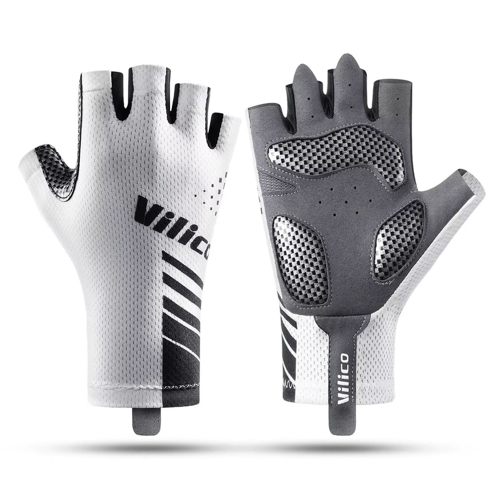 Unisex Breathable Antishock Cycling Gloves Half Finger Road Bike Gloves For Men And Women 0