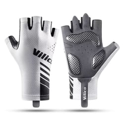 unisex breathable anti-shock cycling gloves – half finger road bike gloves for men and women