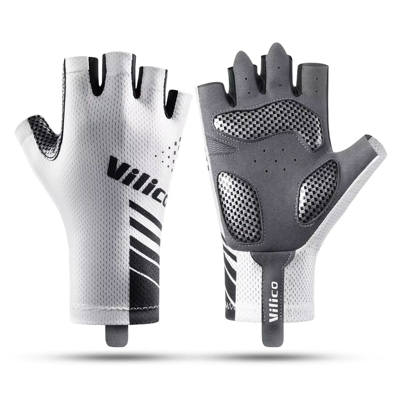 Unisex Breathable Antishock Cycling Gloves Half Finger Road Bike Gloves For Men And Women 0